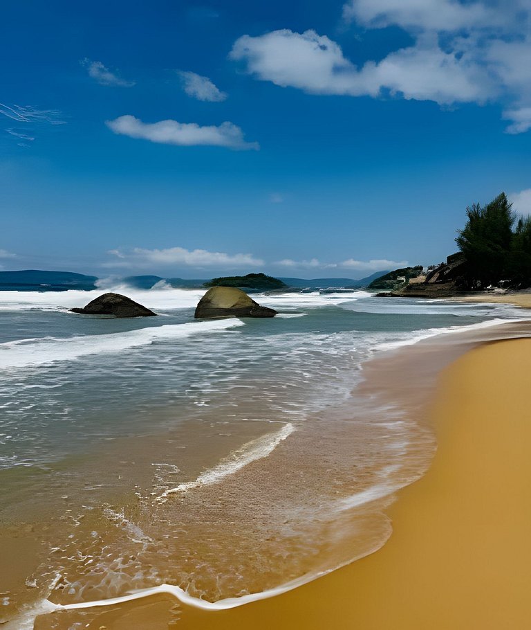Suíte Pé na Areia Vista Mar