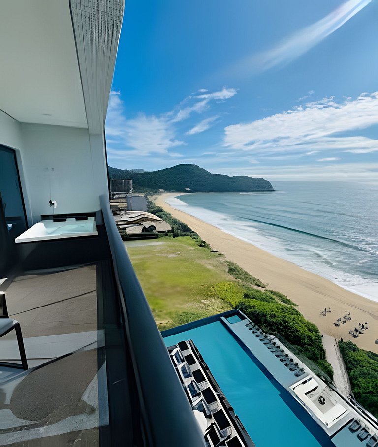 Exclusividade Frente Mar com Hidro e Café da Manhã
