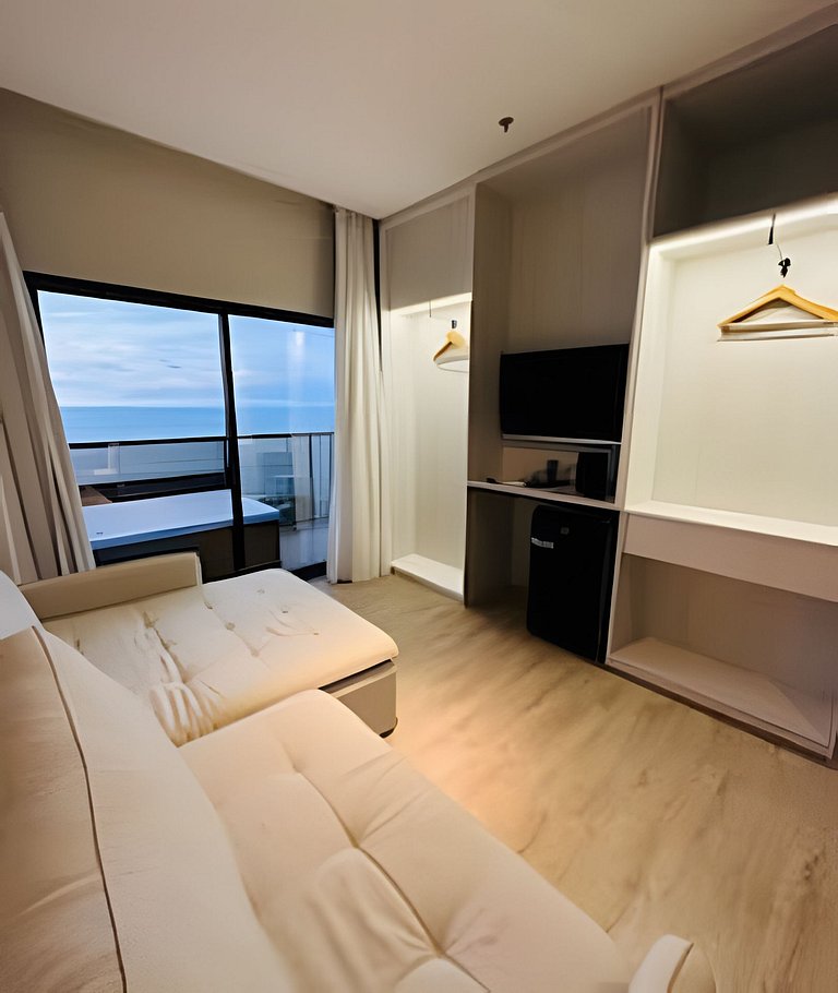 Exclusividade Frente Mar com Hidro e Café da Manhã