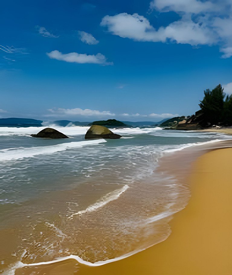 Exclusividade Frente Mar com Hidro e Café da Manhã