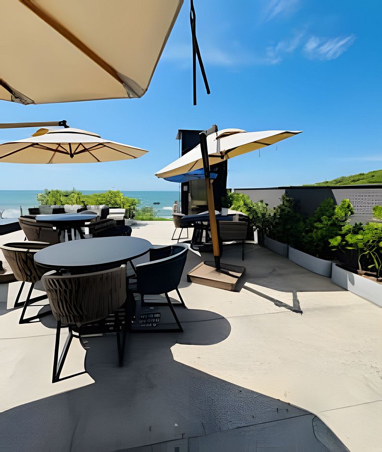 Exclusividade Frente Mar com Hidro e Café da Manhã