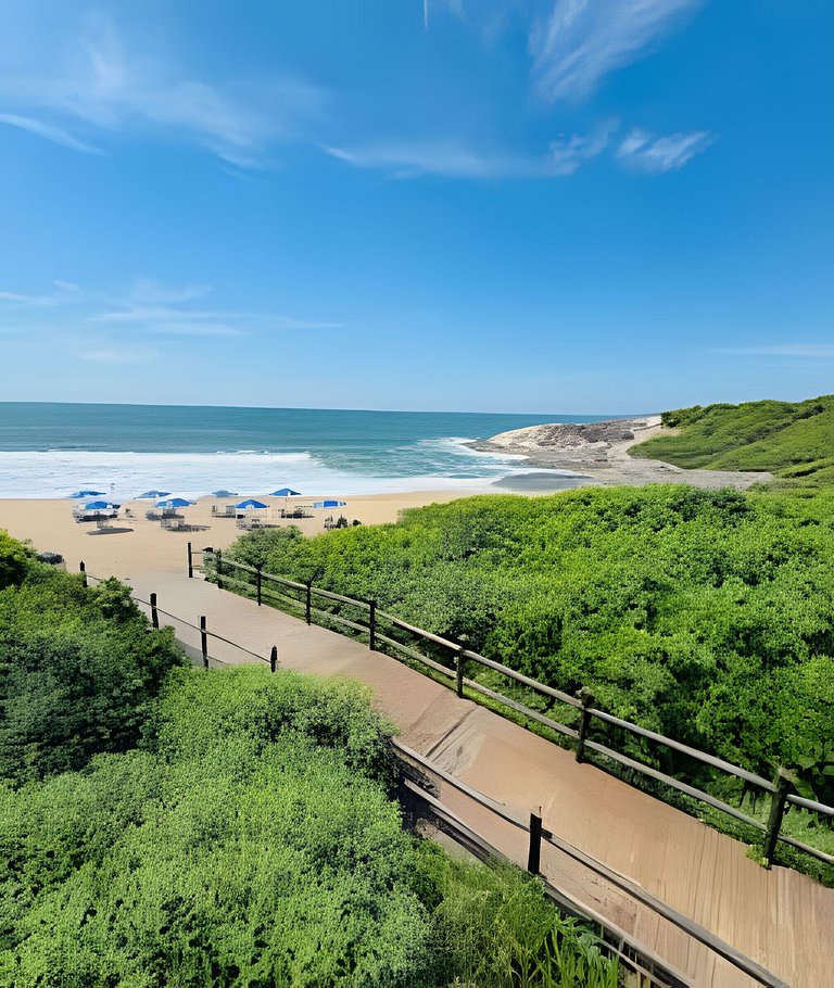 Exclusividade Frente Mar com Hidro e Café da Manhã